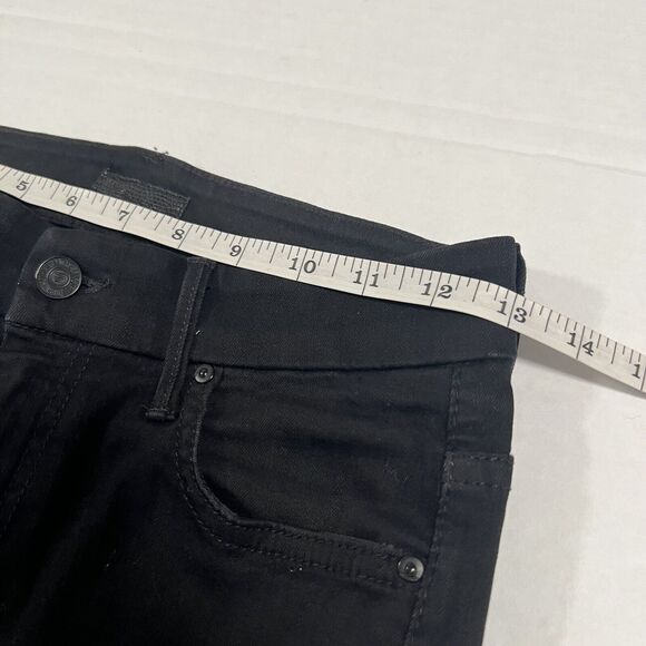 Mother Sz 25 Womens High Waisted Looker Jeans Not Guilty Black - Picture 10 of 13